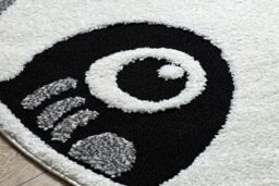 RugsX Modern Children's Rug in Grey - Size: 160 cm diameter - thumbnail 5
