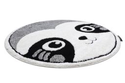 RugsX Modern Children's Rug in Grey - Size: 160 cm diameter - thumbnail 3