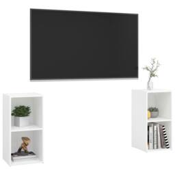 Berkfield Home TV Cabinets 2 pcs White 72x35x36.5 cm Engineered Wood - thumbnail 3