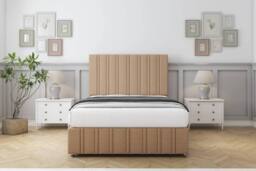 "Sloomy Langston Dumfries Divan Set 2 Drawers-54"" Headboard-Footboard in Light Brown - Size: King" - thumbnail 2