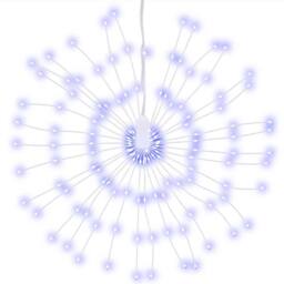 Berkfield Home Festive Christmas Starburst Lights 140 LEDs 4 pcs Blue 17 cm