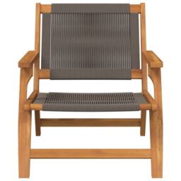Berkfield Home Garden Chairs 2 pcs Grey 67x77x73 cm Solid Wood Acacia - Size: 67 x 77 x 73 cm - thumbnail 6