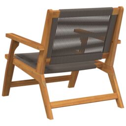 Berkfield Home Garden Chairs 2 pcs Grey 67x77x73 cm Solid Wood Acacia - Size: 67 x 77 x 73 cm - thumbnail 5