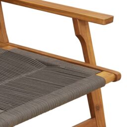 Berkfield Home Garden Chairs 2 pcs Grey 67x77x73 cm Solid Wood Acacia - Size: 67 x 77 x 73 cm - thumbnail 8