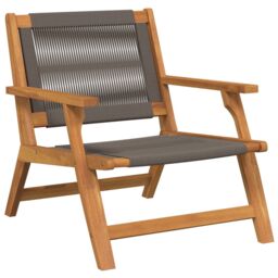 Berkfield Home Garden Chairs 2 pcs Grey 67x77x73 cm Solid Wood Acacia - Size: 67 x 77 x 73 cm - thumbnail 4