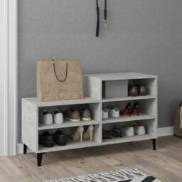 Berkfield Home Shoe Cabinet Concrete Grey 102x36x60 cm Engineered Wood - Size: 102 x 36 x 60 cm - thumbnail 6