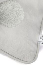 Appletree 'Tufted Spots' Textured Filled 100% Cotton Cushion in Silver - Size: 43 cm x 43 cm - thumbnail 2