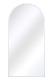 "MirrorOutlet White Framed Arched Leaner/Wall Mirror 55"" X 27.5"" (140CM X 70CM) - Size: 1 Pack" - thumbnail 5