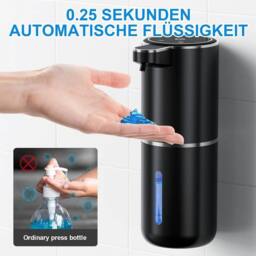 NESTLUNE Automatic Soap Liquid Dispenser Handsfree in Black - thumbnail 4