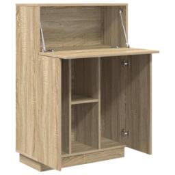 Berkfield Home Sonoma Oak Computer Desk Sonoma oak Particle board Medium in Light Tan - thumbnail 5