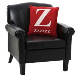 Orsina Zzzzzz Words Cushion in Red - thumbnail 3