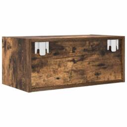 Berkfield Home TV Cabinets 2 pcs Smoked Oak 60x31x25.5 cm Engineered Wood in Brown - thumbnail 9