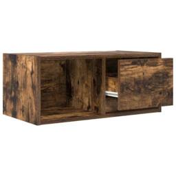 Berkfield Home TV Cabinets 2 pcs Smoked Oak 60x31x25.5 cm Engineered Wood in Brown - thumbnail 5