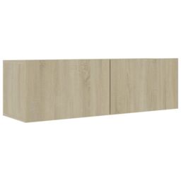 Berkfield Home 4 Piece TV Cabinet Set Sonoma Oak Engineered Wood in Brown - thumbnail 5