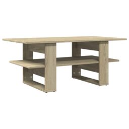 Berkfield Home Coffee Table Sonoma Oak 102x55x42 cm Engineered Wood in Brown - Size: 102 x 55 x 42 cm - thumbnail 5