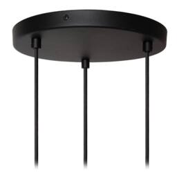Netlighting Lucide MAYA Pendant light 46 cm 3xE27 Black in Natural - thumbnail 6