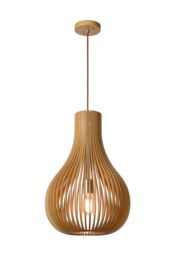 Lucide 'BODO' Dimmable Adjustable Scandinavian Style Pendant Light 1xE27 in Brown