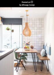 Lucide 'BODO' Dimmable Adjustable Scandinavian Style Pendant Light 1xE27 in Brown - thumbnail 6