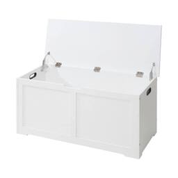 Kelvenix Children's Wooden Toy Box white - Size: 0.6m2 - thumbnail 1