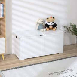 Kelvenix Children's Wooden Toy Box white - Size: 0.6m2 - thumbnail 3
