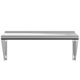 Berkfield Home Wall Shelf 75x30x31 cm Silver Stainless Steel - Size: 75 x 30 x 31 cm - thumbnail 5