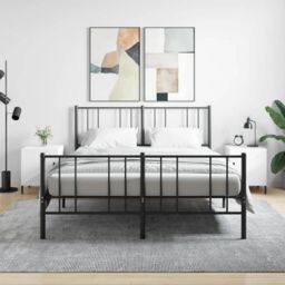 Berkfield Home Bedside Cabinets 2 pcs White 40x40x50 cm Engineered Wood - Size: 40 x 40 x 50 cm - thumbnail 1