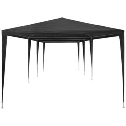 Berkfield Home Party Tent 3x9 m PE Anthracite in Black - thumbnail 2