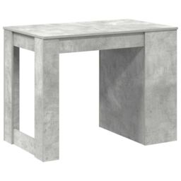 Berkfield Home Desk with Drawer & Shelf Concrete Grey 102x62x77.5 cm Engineered Wood - thumbnail 7