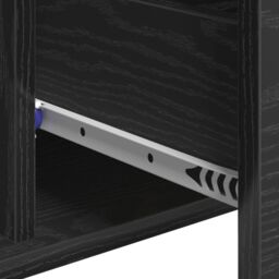 Berkfield Home Sideboard with Drawer with Shelf Black oak 60 x 31 x 70 cm Engineered wood - thumbnail 9