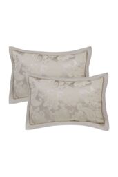 Catherine Lansfield 'Opulent Jacquard' Quilted Pillow sham Pair in Gold - Size: Standard Pillow Case - thumbnail 3