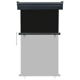 Berkfield Home Balcony Side Awning 105x250 cm Black - thumbnail 5