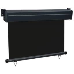 Berkfield Home Balcony Side Awning 105x250 cm Black - thumbnail 3