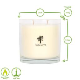 Nicola Spring 400g Soy Wax Scented Candle & Reed Diffuser Set - Summer Berries in Clear - thumbnail 8