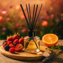 Nicola Spring 400g Soy Wax Scented Candle & Reed Diffuser Set - Summer Berries in Clear - thumbnail 3