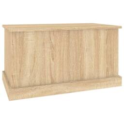 Berkfield Home Storage Box Sonoma Oak 70x40x38 cm Engineered Wood in Light Tan - Size: 70 x 40 x 38 cm - thumbnail 5