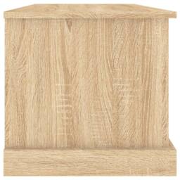 Berkfield Home Storage Box Sonoma Oak 70x40x38 cm Engineered Wood in Light Tan - Size: 70 x 40 x 38 cm - thumbnail 7