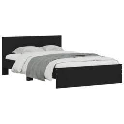 Berkfield Home Bed Frame without Mattress Black 120x190 cm Small Double - thumbnail 3