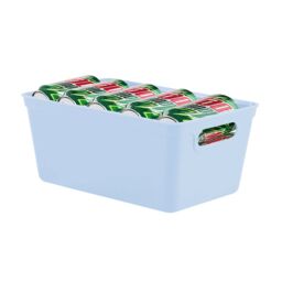 simpa 4L Plastic Studio Organiser Trays with Handles - Set of 6 in Pale Blue - thumbnail 3