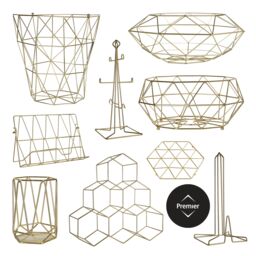 Orsina Gold Finish Fruit Basket, Stylish Wire Bowl For Displaying & Storing Fresh Fruit, Durable Metal - thumbnail 3