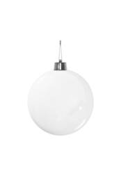 KDMD White Shiny Shatterproof Bauble x1 20cm - thumbnail 2