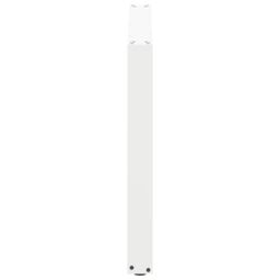 Berkfield Home Coffee Table Legs U-Shaped 2 pcs White 100x(72-73) cm Steel - thumbnail 6