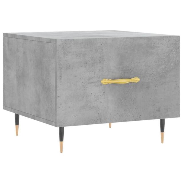 Berkfield Home Coffee Table Concrete Grey 50x50x40 cm Engineered Wood - Size: 50 x 50 x 40 cm - image 1