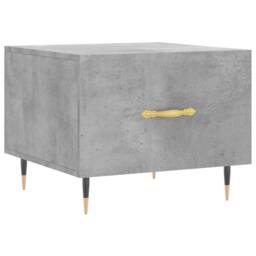 Berkfield Home Coffee Table Concrete Grey 50x50x40 cm Engineered Wood - Size: 50 x 50 x 40 cm - thumbnail 1