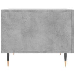 Berkfield Home Coffee Table Concrete Grey 50x50x40 cm Engineered Wood - Size: 50 x 50 x 40 cm - thumbnail 7