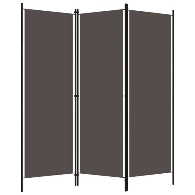 Berkfield Home 3-Panel Room Divider Anthracite 150x180 cm in Dark Grey - image 1