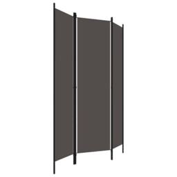 Berkfield Home 3-Panel Room Divider Anthracite 150x180 cm in Dark Grey - thumbnail 3