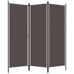 Berkfield Home 3-Panel Room Divider Anthracite 150x180 cm in Dark Grey - thumbnail 1