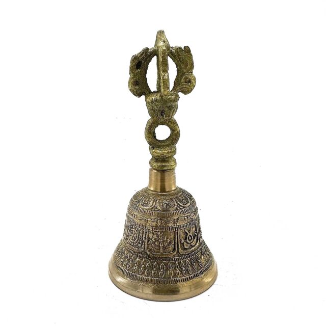 KDMD Medium Tibetan Tingsha Bell - 6x11.5cm in Gold - Size: 6x11.5 cm - image 1