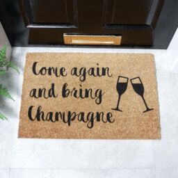Artsy Mats Bring Champagne Doormat - Regular 60x40cm in Black - Size: 40 cm x 60 cm - thumbnail 2