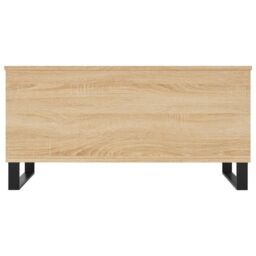 Berkfield Home Coffee Table Sonoma Oak 90x44.5x45 cm Engineered Wood in Brown - thumbnail 6